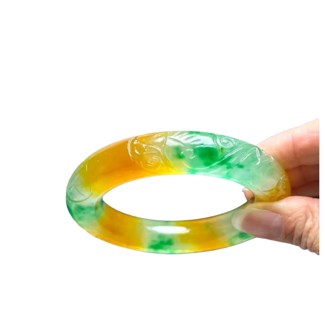 Royal Ice Jade Bangle
